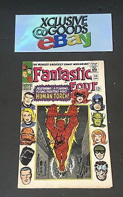 Buy Fantastic Four #54 - 3rd Appearance Of Black Panther (Marvel, 1966) Stan Lee Sig • 118.76£