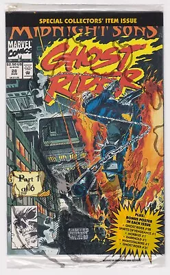 Buy Ghost Rider 28 From 1992 Midnight Sons Part 1 Still Bagged As Issued • 30£