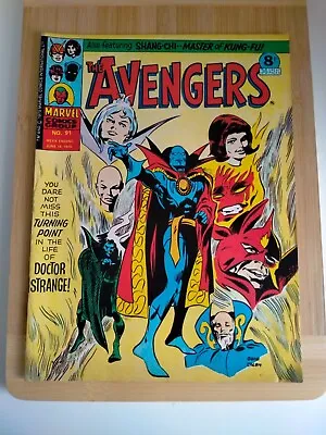 Buy The Avengers Marvel Comics Vintage Superhero No.91 June 14 1975 • 4.50£