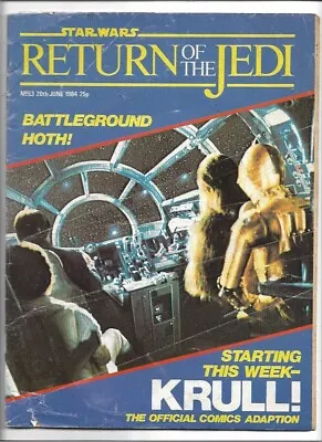 Buy Star Wars Return Of The Jedi #53 Weekly GD (1984) Marvel Comics UK • 2£