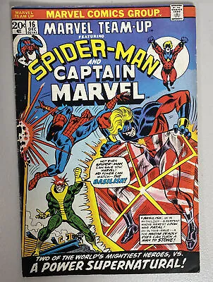 Buy Marvel Team-Up # 16 - Spider-Man & Captain Marvel, 1st Basilisk Comics • 7.72£