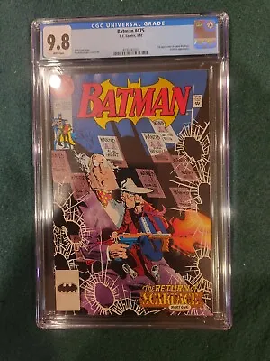 Buy Batman #475 CGC 9.8 /  1st Appearance Of Renee Montoya DC Comics 1992 • 90.84£