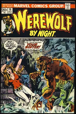 Buy WEREWOLF BY NIGHT #10 1973 NM- 9.2  1ST PARTIAL TEAM APPEARANCE Of The COMMITTEE • 59.26£