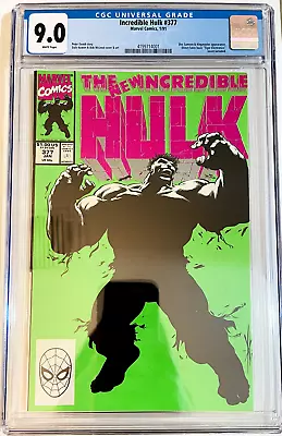 Buy Incredible Hulk #377A 1st Printing CGC 9.0 1991 3838795017 • 95.32£