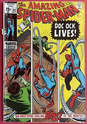 Buy Amazing Spider-Man #89 (1970) Doctor Octopus Appearance • 24.95£