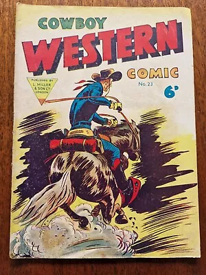 Buy Cowboy Western Comics #23 1953 Golden Age Miller & Son • 10£