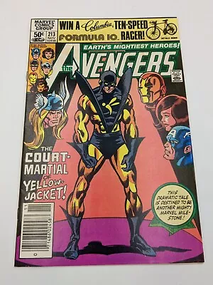 Buy Avengers #213 (FN-) Controversial Issue! Yellowjacket & Wasp! Marvel 1981 • 7.80£