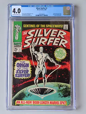 Buy Silver Surfer #1 (1968) - CGC 4.0 - Silver Age Key - Premiere Issue • 314.66£