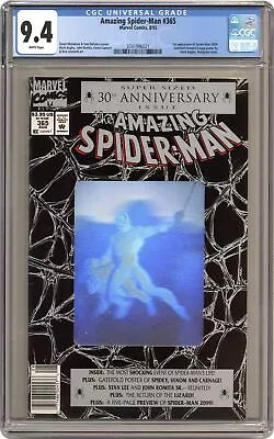 Buy Amazing Spider-Man #365N Newsstand Variant CGC 9.4 1992 3741996021 • 74.32£