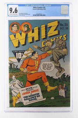 Buy Whiz Comics #36 - Fawcett 1942 CGC 9.6 - 2nd Highest Grade • 3,971.40£