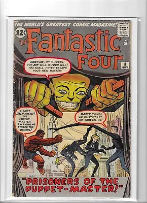 Buy Fantastic Four # 8 Very Good [Puppet Master] Cents Copy • 445£