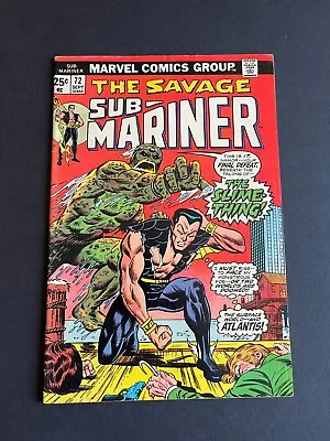 Buy Sub-Mariner #72 -  1st Slime-Thing Appearance (Marvel, 1974) VF • 10.56£