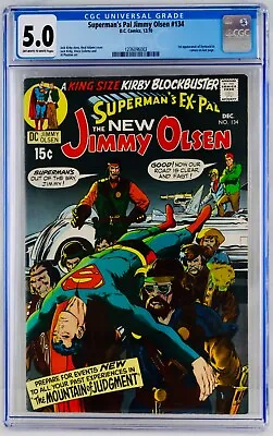 Buy Superman's Pal Jimmy Olsen #134 CGC 5.0 First Darkseid Appearance 1st 1970 VG/FN • 158.11£