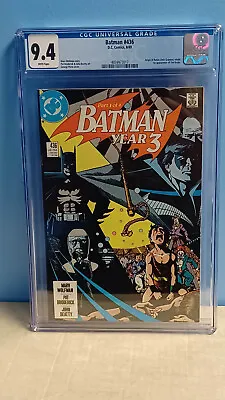 Buy BATMAN #436 (DC Comics, 1989) CGC Graded 9.4 ~ TIMOTHY DRAKE ROBIN ~ White Pages • 31.97£