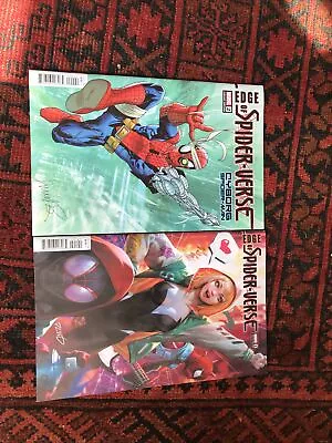 Buy Edge Of Spider-verse #1 Chew Spider-gwen & #2 Larrocca Cyborg Spider-man Variant • 6.10£