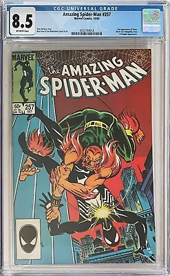 Buy Amazing Spider-Man #257 CGC 8.5. First Appearance Of Ned Leeds As Hobgoblin! • 55£