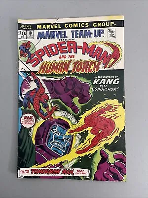 Buy Marvel Team-up #10. 1973, Marvel. Spider-man And The Human Torch! Kang!! • 19.92£