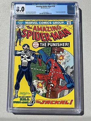 Buy Amazing Spider-man 129 - Cgc Vf 8.0 - 1st Appearance Of The Punisher (1974) • 1,758.94£