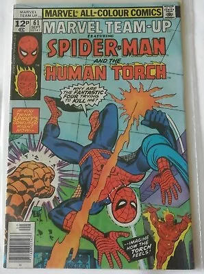 Buy MARVEL TEAM-UP #61 September 1977 Spider-Man Human Torch • 9.99£
