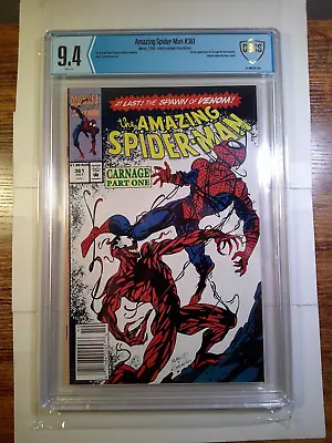 Buy The Amazing Spider-Man #361, Australian Price Variant, First Carnage, CBCS 9.4 • 759.01£