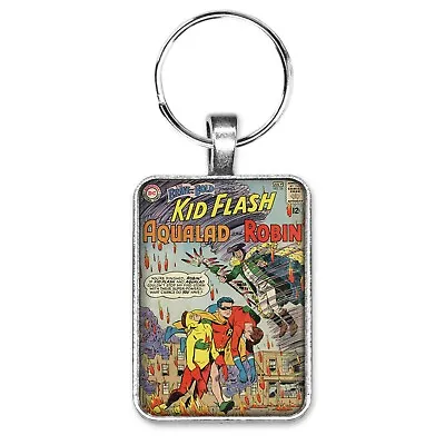 Buy Brave And The Bold #54 Kid Flash Robin Aqualad Cover Key Ring Or Necklace Comic • 10.24£