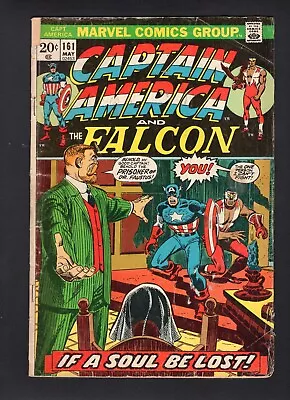 Buy Captain America #161 Vol. 1 2nd Peggy Carter App Marvel Comics '73 GD • 4£