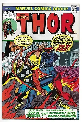 Buy The Mighty Thor #208 (Marvel Comics) *1st Full Appearance Of Mercurio KEY ISSUE! • 16.09£
