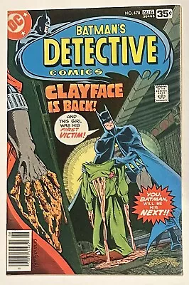 Buy (1978) DETECTIVE COMICS #478! 1st 3rd CLAYFACE! Marshall Rogers Art! • 22.12£