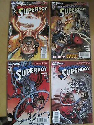 Buy SUPERBOY, 2011 DC NEW 52 Series : Issues 1, 2, 3 & 4 By Lobdell & Silva • 9.99£