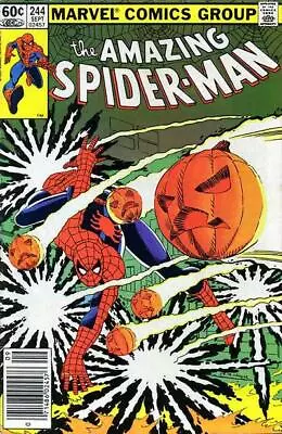 Buy Amazing Spider-Man (1963) # 244 Newsstand (7.0-FVF) 3rd Hobgoblin 1983 • 15.75£