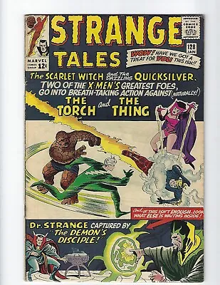 Buy Strange Tales #128 - Nice Fn 6.0 - Quicksilver & Scarlet Witch - Low $59 Bin ! • 46.70£