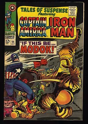 Buy Tales Of Suspense #94 VF 8.0 1st Appearance Modok Iron Man Captain America! • 163.10£