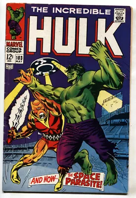 Buy Incredible Hulk #103--Marvel--comic Book--1967--VG- • 35.68£