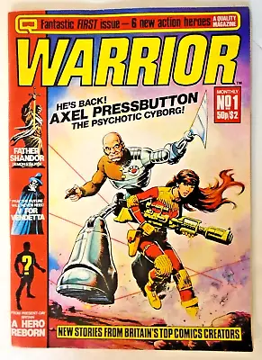 Buy Warrior (1982 Quality) #1 VF 1st Marvelman (now Miracleman), 1st V For Vendetta. • 399.76£