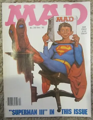 Buy Mad Magazine, Superman III In This Issue, No 243, Dated December 1983 • 11.86£