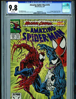 Buy Spider-man  #378 CGC 9.8 1993  Marvel Venom Amricons K41 • 160.69£