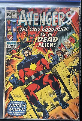 Buy AVENGERS #89  (1971 Marvel) Co-Starring CAPTAIN MARVEL Comic Book • 24.02£
