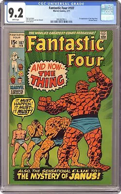 Buy Fantastic Four #107 CGC 9.2 1971 3953823011 • 140.75£
