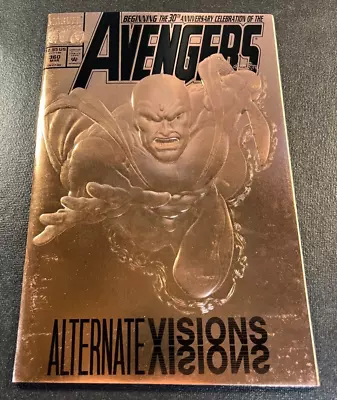 Buy Avengers 360 BRONZE Embossed Foil KEY 30th ANNIVERSARY V 1 Captain America Thor • 8£