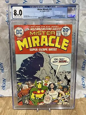 Buy Mister Miracle #18 Cgc 8.0 Darkseid New Gods Barda Jack Kirby Dc Comics 1974 • 98.73£