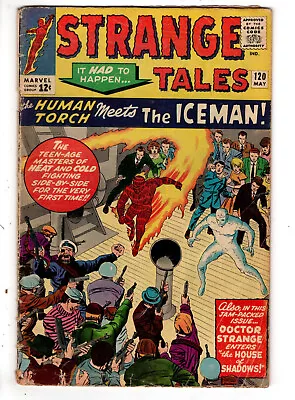 Buy Strange Tales #120 (1964) - Grade 3.5 - 1st Iceman Crossover With Human Torch! • 55.34£