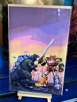Buy Godzilla Vs. The Mighty Morphin Power Rangers II #1 Diego Sanches 8 Bit Virgin • 19.99£