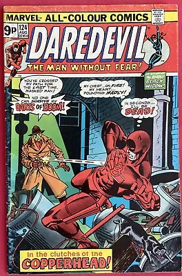 Buy Daredevil #124 (1975)  1st Appearance Copperhead UK Pence Variant • 8.95£
