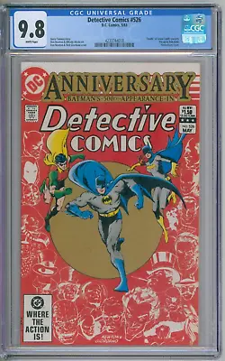 Buy Detective Comics 526 CGC Graded 9.8 NM/MT White Pages DC Comics 1983 • 158.08£