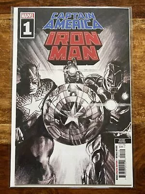 Buy Captain America Iron Man Issue 1. 2022. 2nd Printing. Sketch Variant. NM • 0.99£