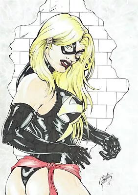 Buy Ms Marvel By Martins - Original Comic Art Drawing Pinup Avengers Captain 11x17 • 54.55£