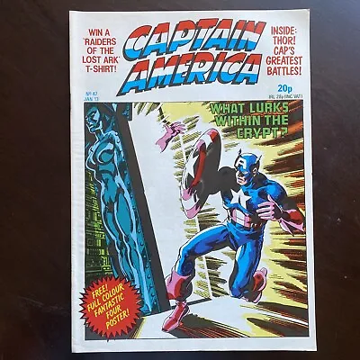 Buy Captain America Weekly #47 Marvel UK Magazine January 13 1982 Daredevil • 6.35£