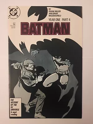Buy Batman #407 DC Comics 1987 Frank Miller Part 4 Year One Storyline • 45£