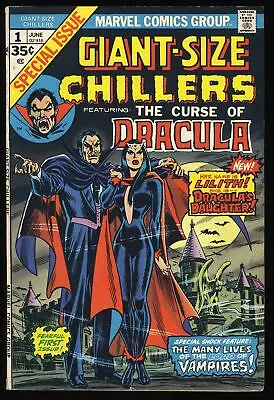 Buy Giant-Size Chillers #1 FN/VF 7.0 1st Lilith Dracula's Daughter! Marvel 1974 • 63.55£