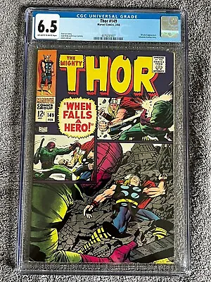 Buy Thor #149 (1968) - Grade 6.5- 2nd Appearance Of Wrecker - When Falls A Hero! • 51.63£